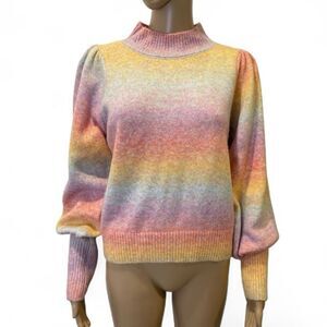 A Loves A Multicolor Women's cowl Neckline Sweater Size M